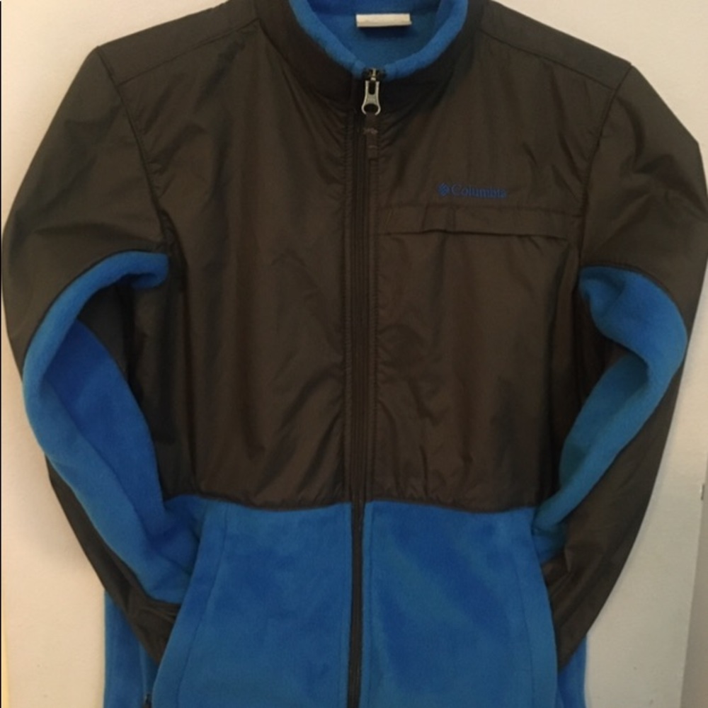Boys Fleece Large jacket (14/16) Navy/bright indigo color